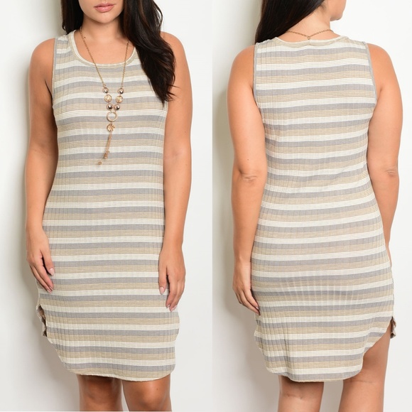 Zenobia Dresses & Skirts - Ivory Indigo Plus Size Dress {Zenobia}